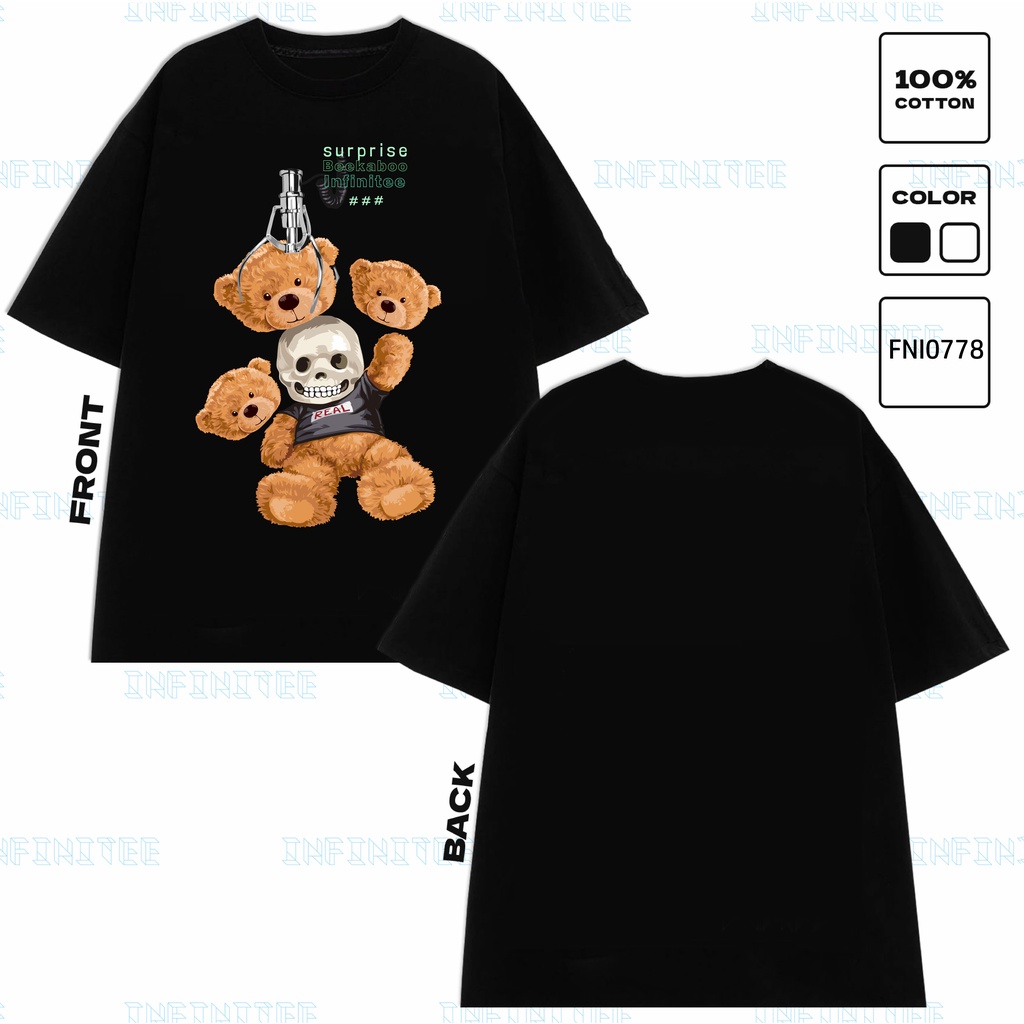 Áo thun INFINITEE Fni0778, Thun 100% Cotton - form rộng Unisex.