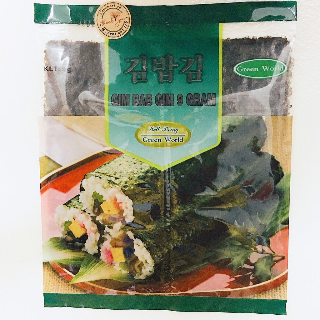 RONG BIỂN CUỘN CƠM GREEN WORLD 4 LÁ