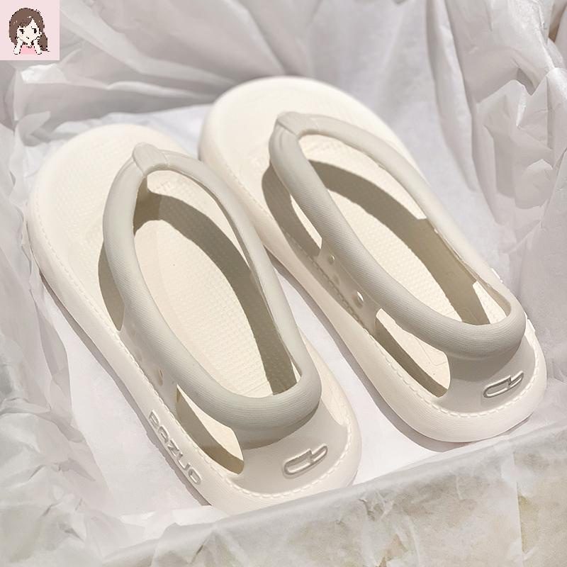 Giày sandal xỏ ngón đế bằng thời trang mùa xuân 2022 dễ phối đồ cho nữ