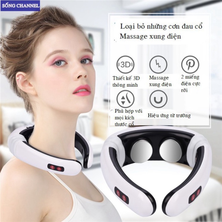 Máy Massage Cổ Vai Gáy Trị Liệu Cao Cấp [Hàng Loại 1] Máy Massager Đa Năng | (TT65)