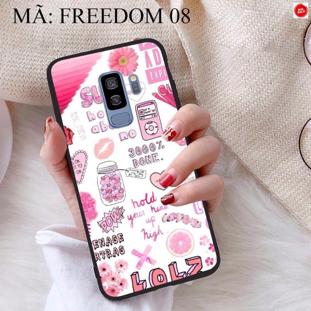 <Giảm giá> Ốp lưng Samsung S9 Plus viền dẻo TPU BST Phong Cách Freedom