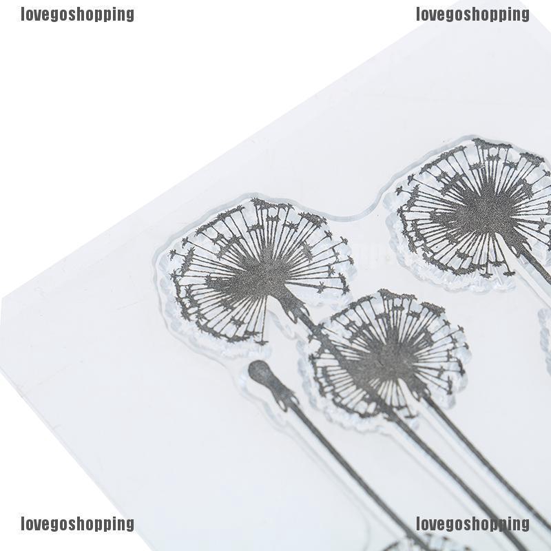 ❀BÁN CHẠY❀DIY flower grass transparent silicone clear rubber stamp sheet cling scrapbook