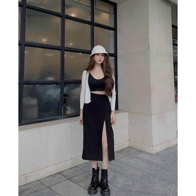 chân váy xẻ tà hót hít | BigBuy360 - bigbuy360.vn