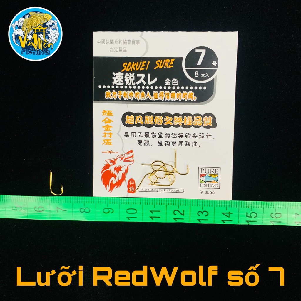 Lưỡi Câu Cá Không Ngạnh Công Nghệ Mới Siêu Đẹp RedWolf - Vũ Môn Fishing