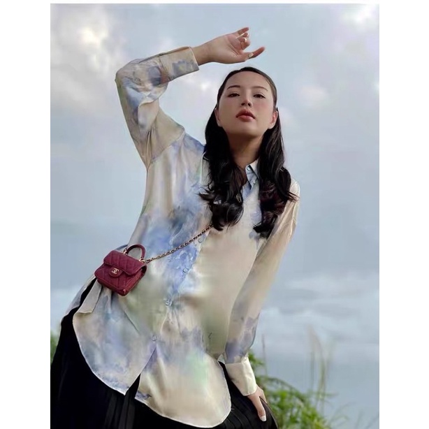 📎SƠMI LỤA HOẠ TIẾT LOANG #ZARA AUTHENTIC TUỒN STORE🖇