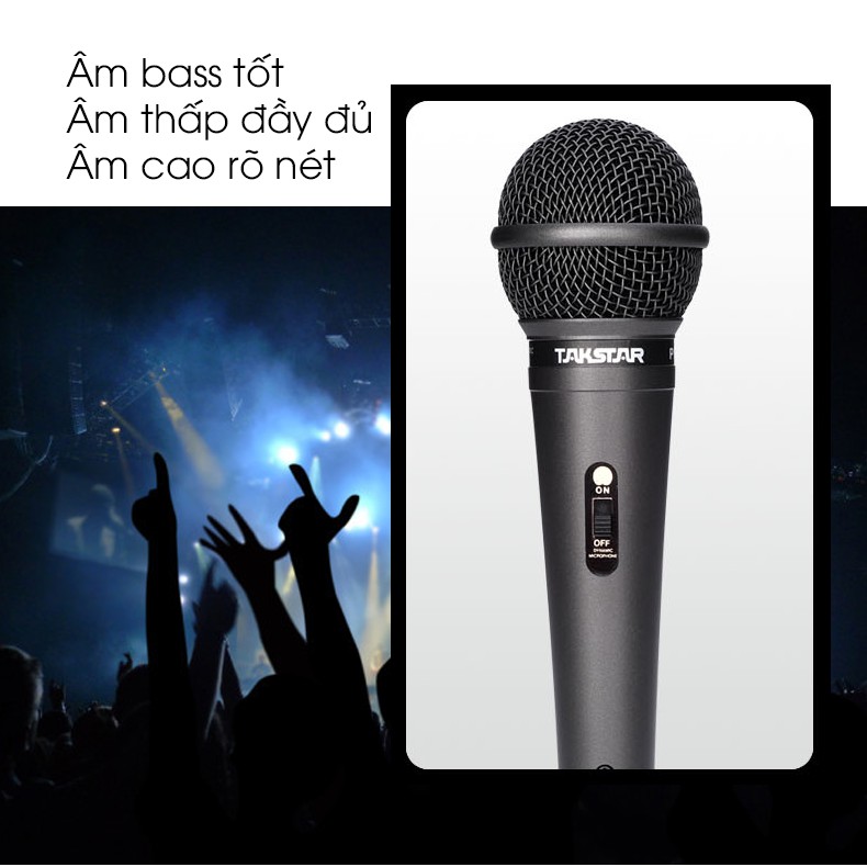  Mic Karaoke có dây Takstar Pro-38, hát cực hay, chống hú, hàng lỗi đổi mới trong 30 ngày