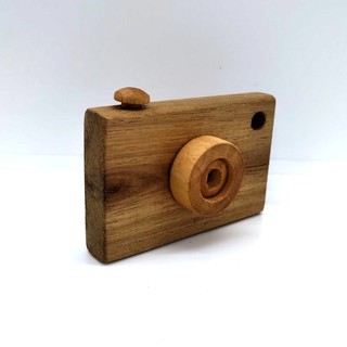 Đồ chơi gỗ máy chụp hình mini 7x5x3cm