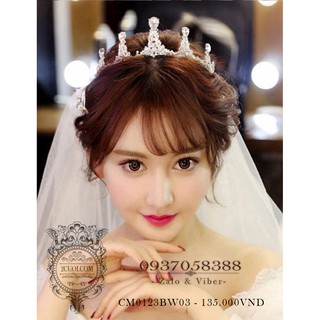 Vương miện cài tóc cô dâu
