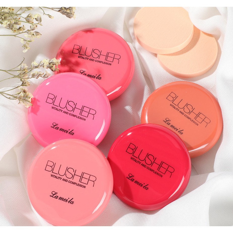 Phấn Má Hồng TRÒN MÀU SẮC 5053 Lameila Vality Blusher nội địa sỉ rẻ lâu trôi siêu cưng mềm mịn makeup powder