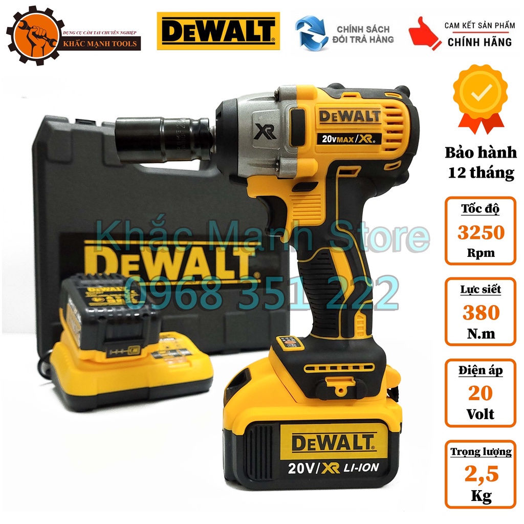 Máy Siết Bulong Dewalt 20V DCF 887 Model mới 2022 , 3 đèn led trợ sáng, loại không chổi than