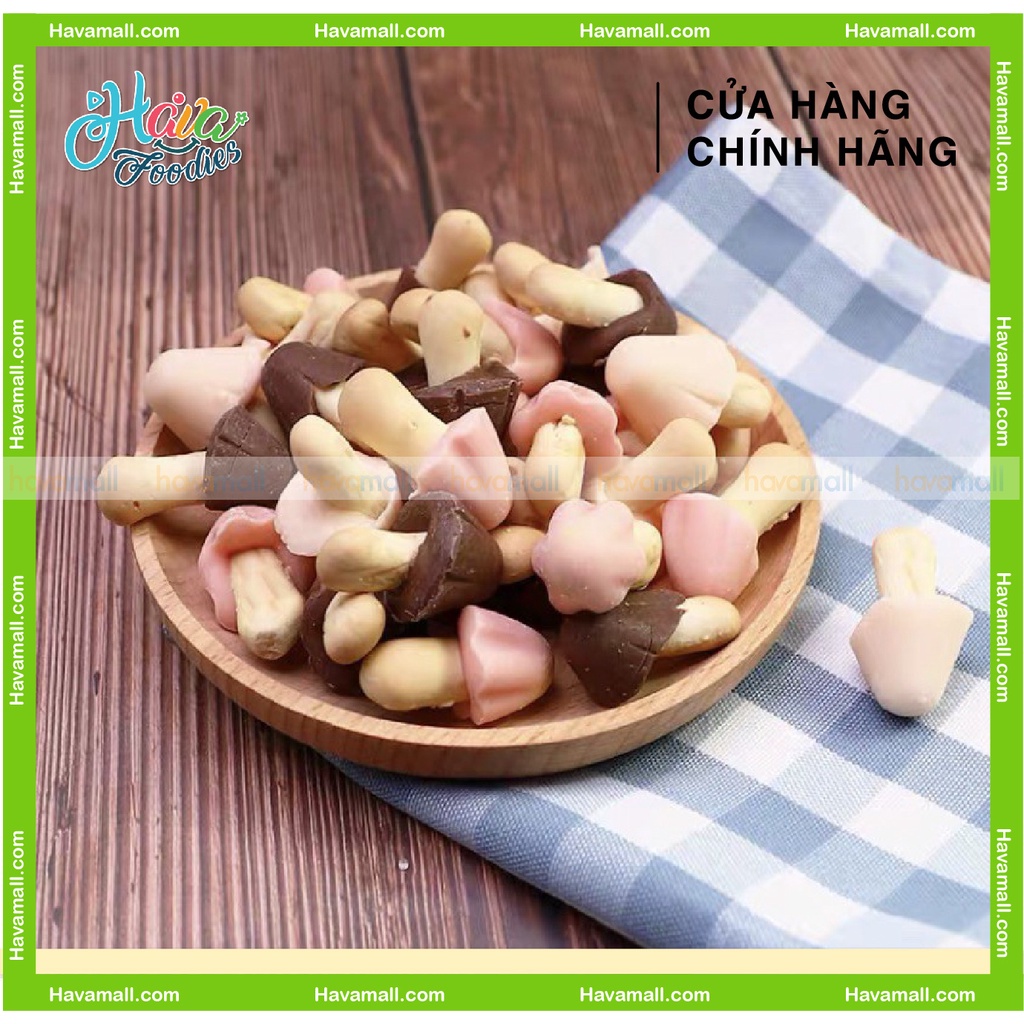 [HÀNG CHÍNH HÃNG] Bánh Quy Socola Hình Nấm Nhập Khẩu Từ Nga Hộp 270gr