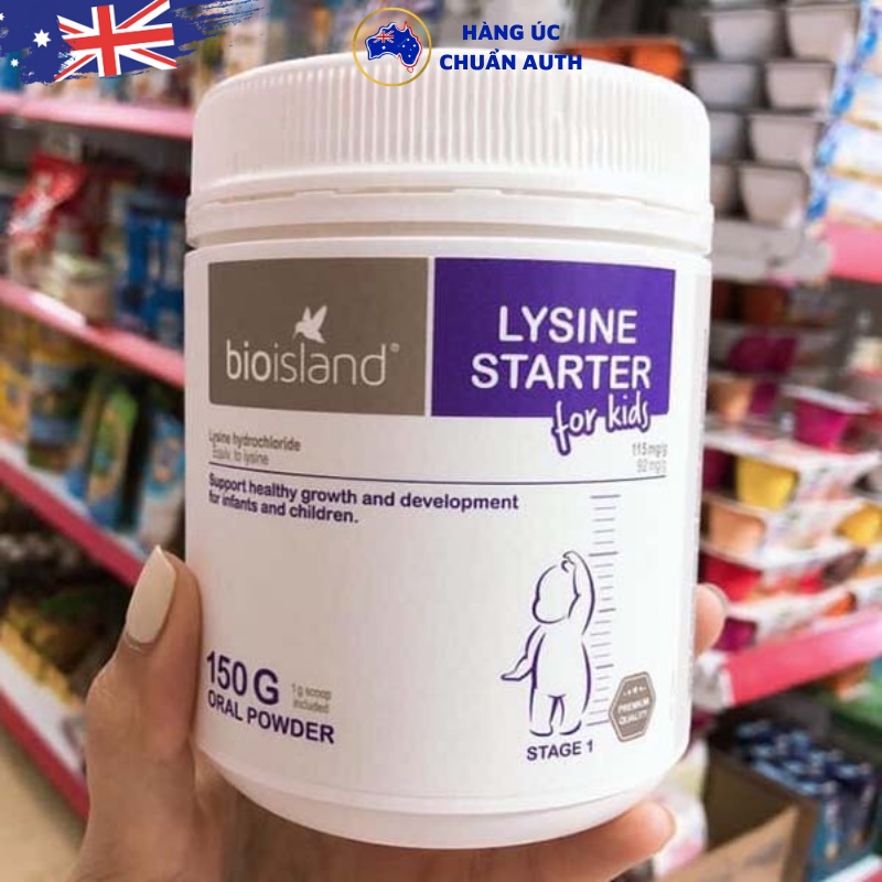 Bột tăng chiều cao cho bé Bio Island Lysine Starter for Kids 150g chuẩn Úc