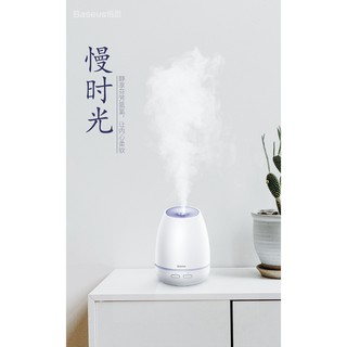 Máy khuếch tán tinh dầu, phun sương tạo ẩm lọc không khí có đèn Led 7 màu hãng Baseus