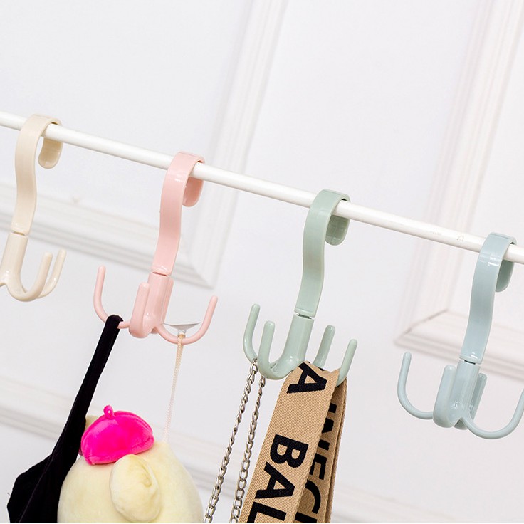 Móc treo đồ 4 chấu xoay 360 độ tiện lợi