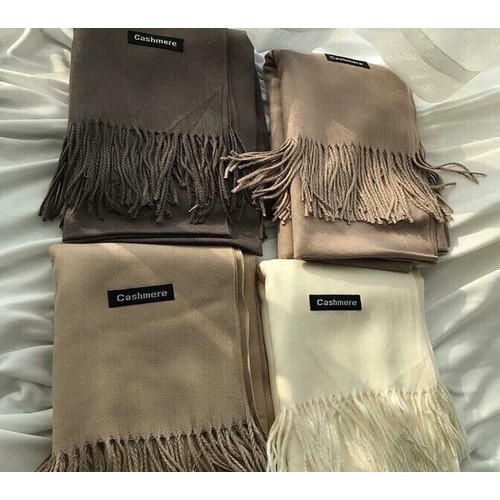 Khăn Quàng Cổ Nữ Jussy Fashion Chất Khăn Choàng Cổ Len Cashmere Dày Mịn Nhiều Màu Hot Trend Kích Thước 180x80cm