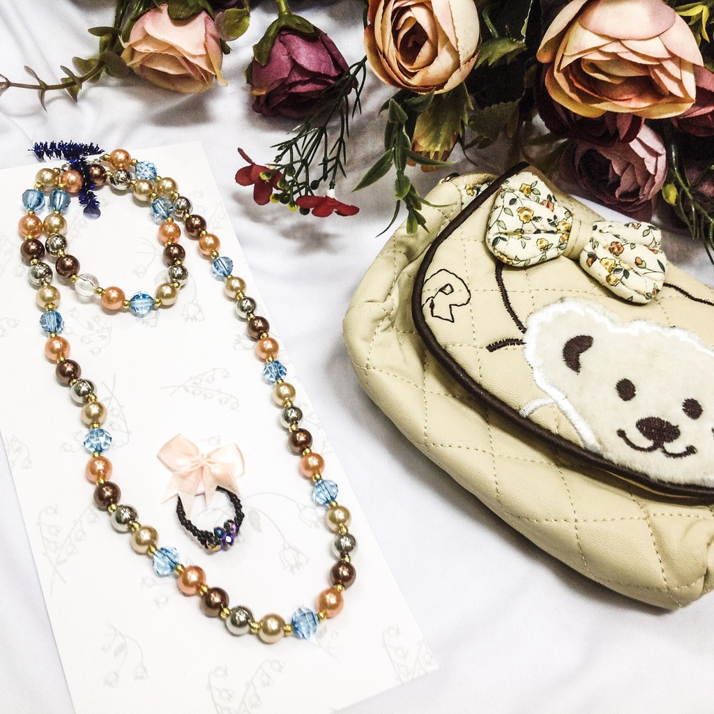 Bộ trang sức chuỗi hạt dễ thương cho bé
