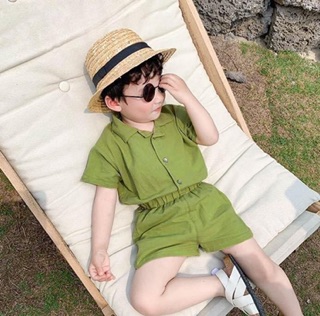 Bộ thô đũi trơn bé trai