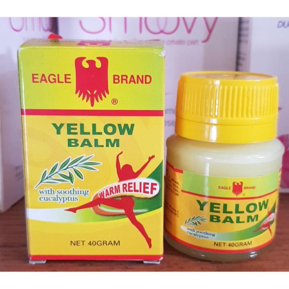 dầu cù là vàng con ó - Cao xoa Eagle Yellow Balm 40g