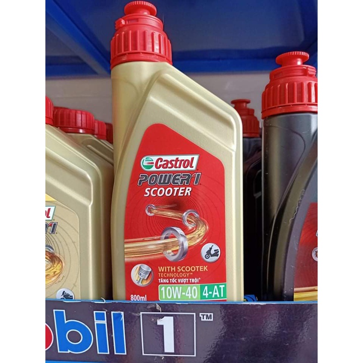 Dầu nhớt xe tay ga Castrol POWER1 Scooter 10W-40 (0.8L - 1L)