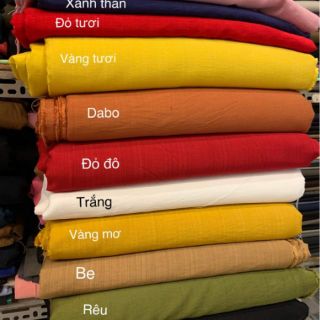 Vải đũi xước đủ màu