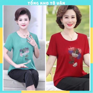 FREESHIP_ Bộ đồ trung niên , bộ Mặc nhà cho các mẹ bộ đũi không nhăn hàng ảnh thật luôn ạ cực đẹp.size xl/ 2xl/3xl/4xL.