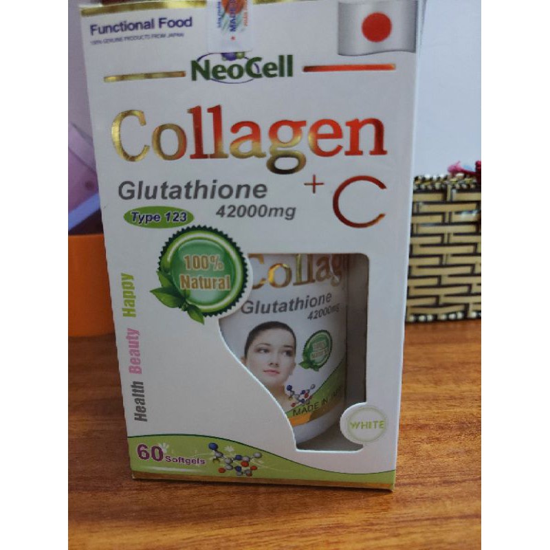 Viên uống đẹp da Collagen +C Glutathione Neocell 42000mg