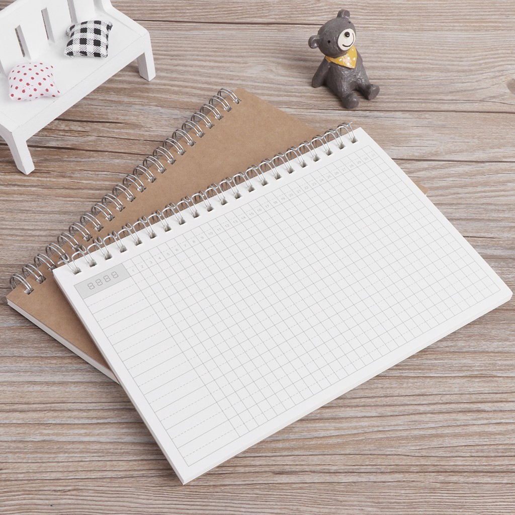 Sổ tay ghi chú hàng tuần/tháng/ngày họa tiết dễ thương tiện lợi