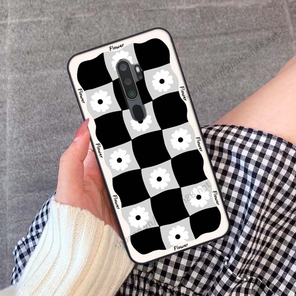 Ốp lưng Oppo A5 2020 / A9 2020 ốp điện thoại LineBear, bé tóc xù, hoa siêu đẹp