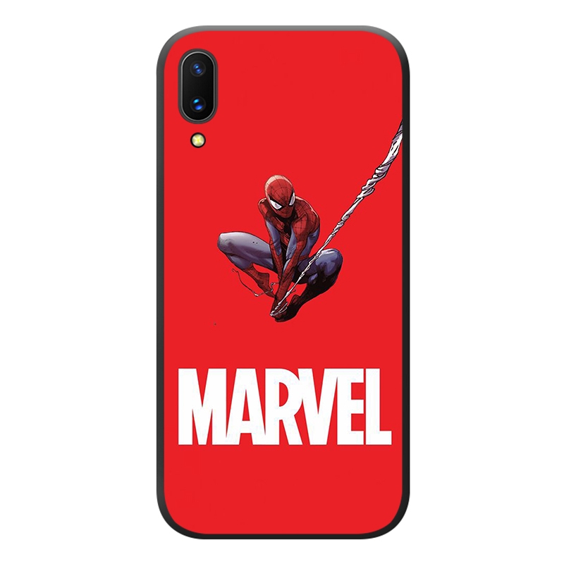 S118 Marvel Spiderman Vivo V5 Lite V7 Plus V9 V11 V15 V19 V20 X50 Pro Y66 Y67 Y75 Y79 Y85 Y89 Y20i Y20S Soft Phone Case