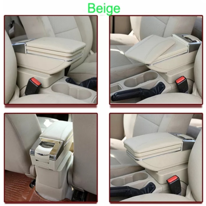 Hộp tỳ tay, đệm tỳ tay lắp cho xe ô tô Ford Focus, Armrest box Ford Focus