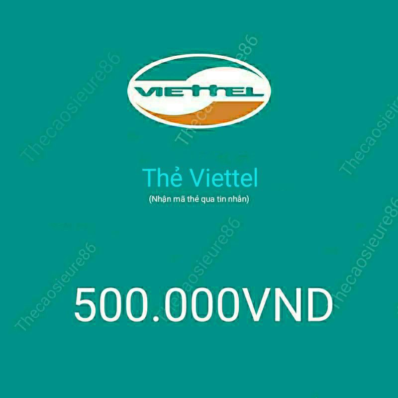 Thẻ Viettel 500k