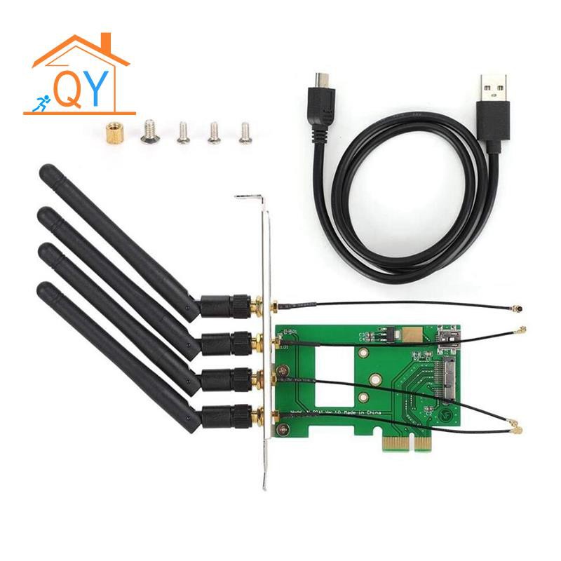 Thẻ Chuyển Đổi Bcm94360Cd Sang Pci-E 1x Cho Máy Tính Bàn