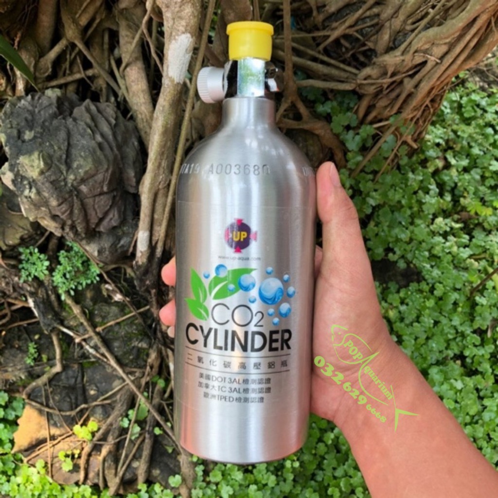 Bình CO2 nhôm Up-aqua cho bể cá thủy sinh