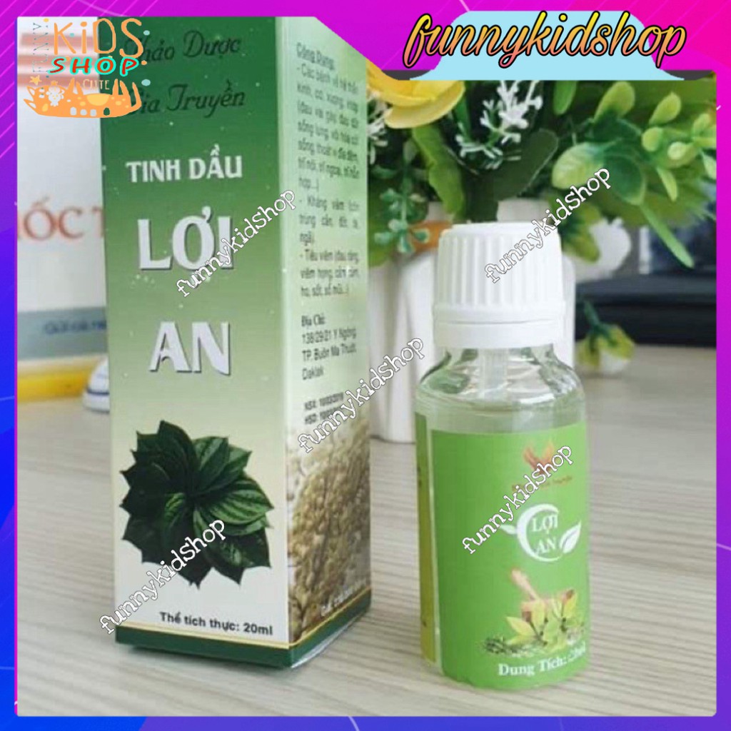 Tinh dầu bôi ho, sổ mũi, khò khè cho bé Lợi An + tặng cốc chia vạch