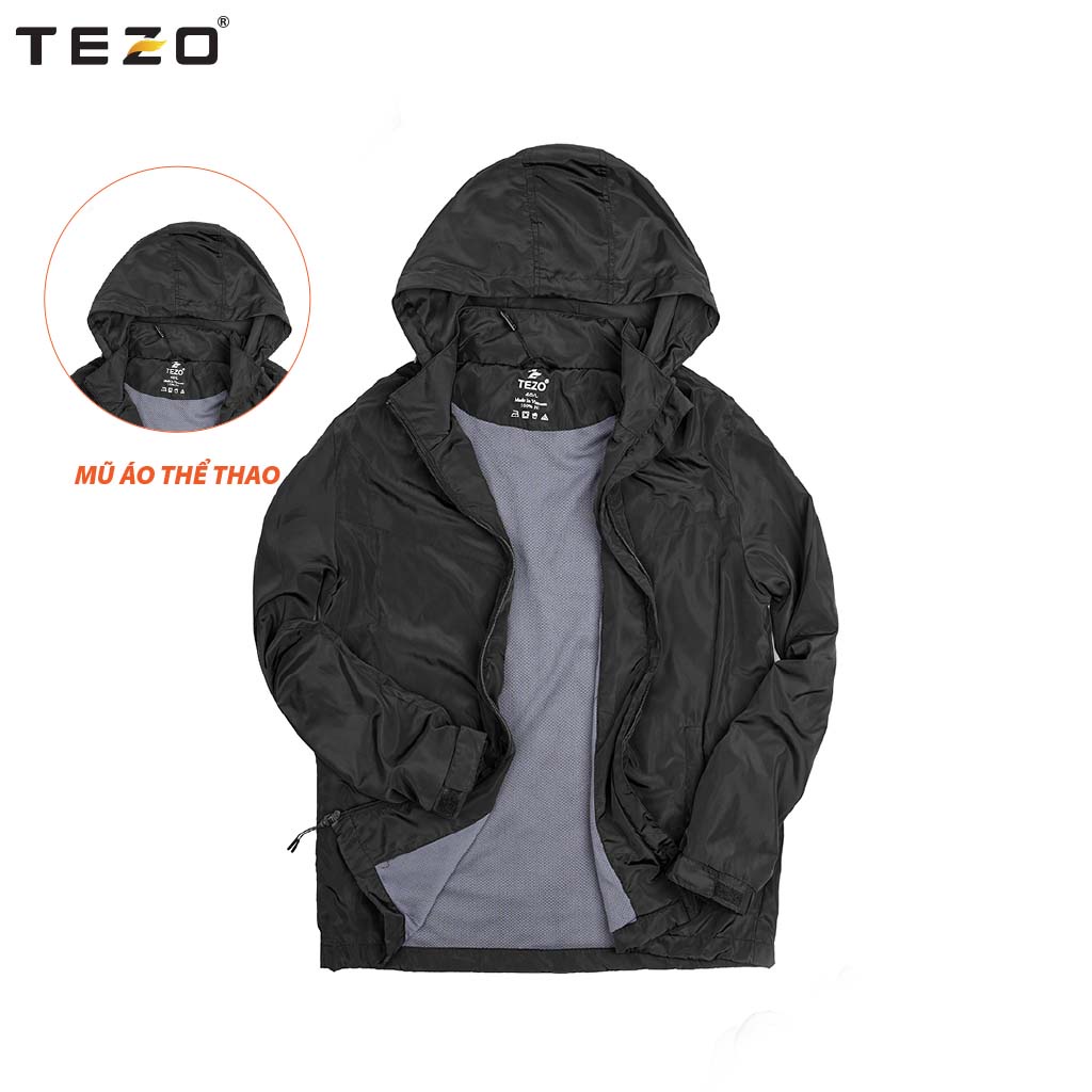 Áo gió nam hai lớp TEZO khoác vải gió dày dặn, Dáng trẻ trung, Năng động mã 2109AG2T02