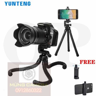 Chân xoắn cho điện thoại và máy ảnh Yunteng VCT-3280 tặng kẹp chính hãng