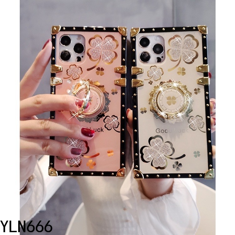 Ốp Điện Thoại Hình Vuông Có Nhẫn Đỡ Cho OPPO A96 A36 A76 A94 4G F19PRO A95 A55 A16 A93 A74 A72 A54 5G A53 A54S