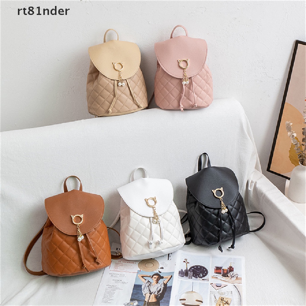 Balo da PU mini họa tiết lưới đính kim cương cho nữ