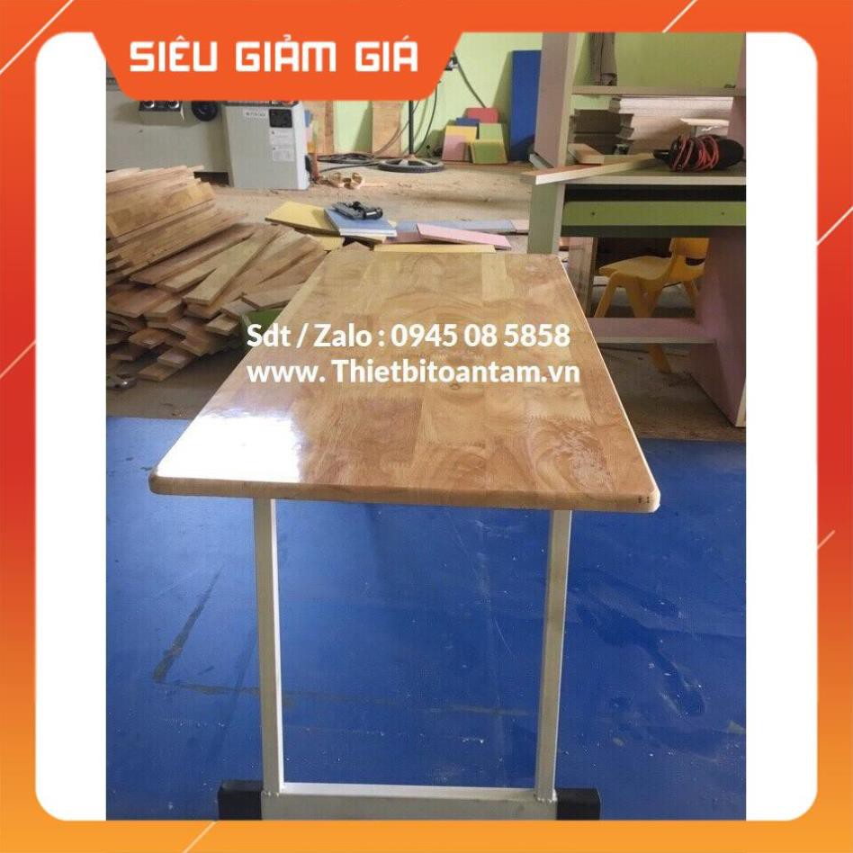 Bàn Gỗ Cao Su cho bé chân gấp được