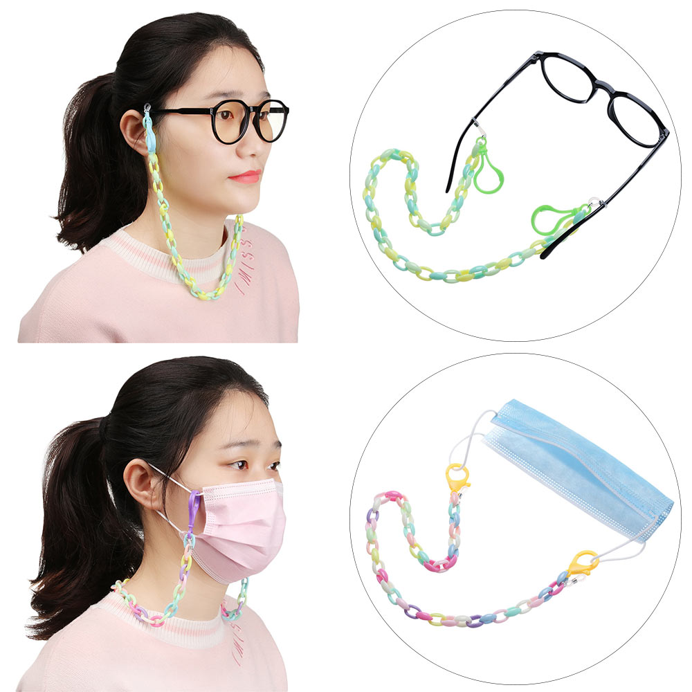 Dây Đeo Kính Chất Liệu Acrylic Chống Trượt Màu Sắc Ngẫu Nhiên