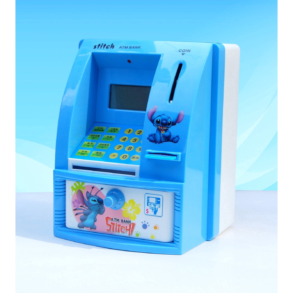 Hộp tiết kiệm tiền hình cây ATM có mật khẩu họa tiết hello kitty xinh xắn