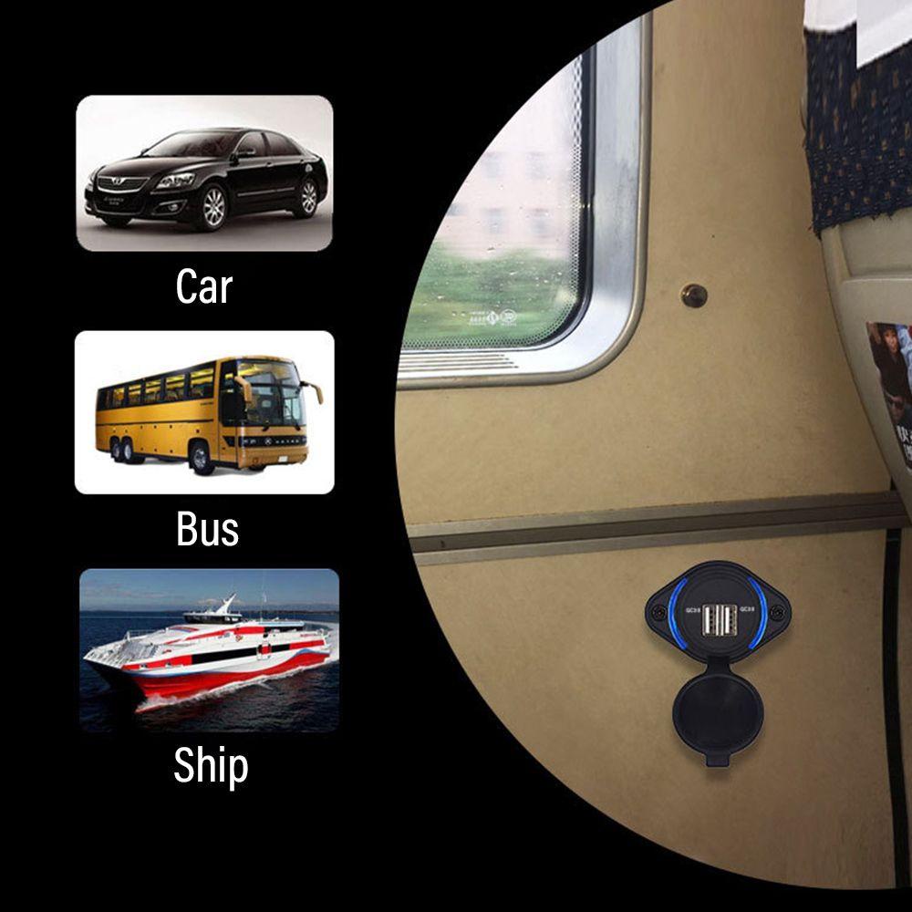 MAG Ổ CắM SạC 12V 24V USB LED Cho Xe Hơi