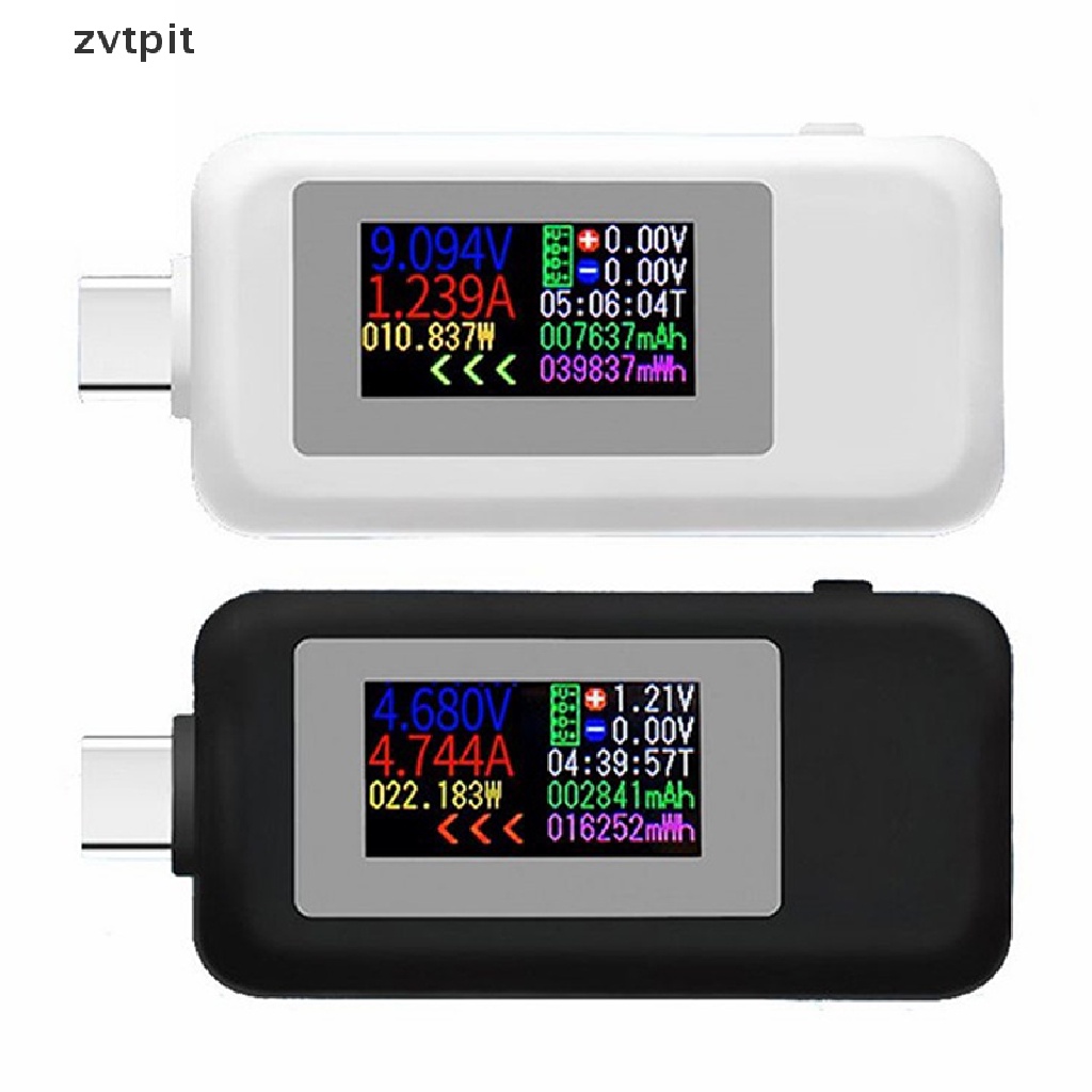 [ZVPT] 10 in 1 USB Type-c Tester voltmeter Current Detector Current Voltage Detector DSF