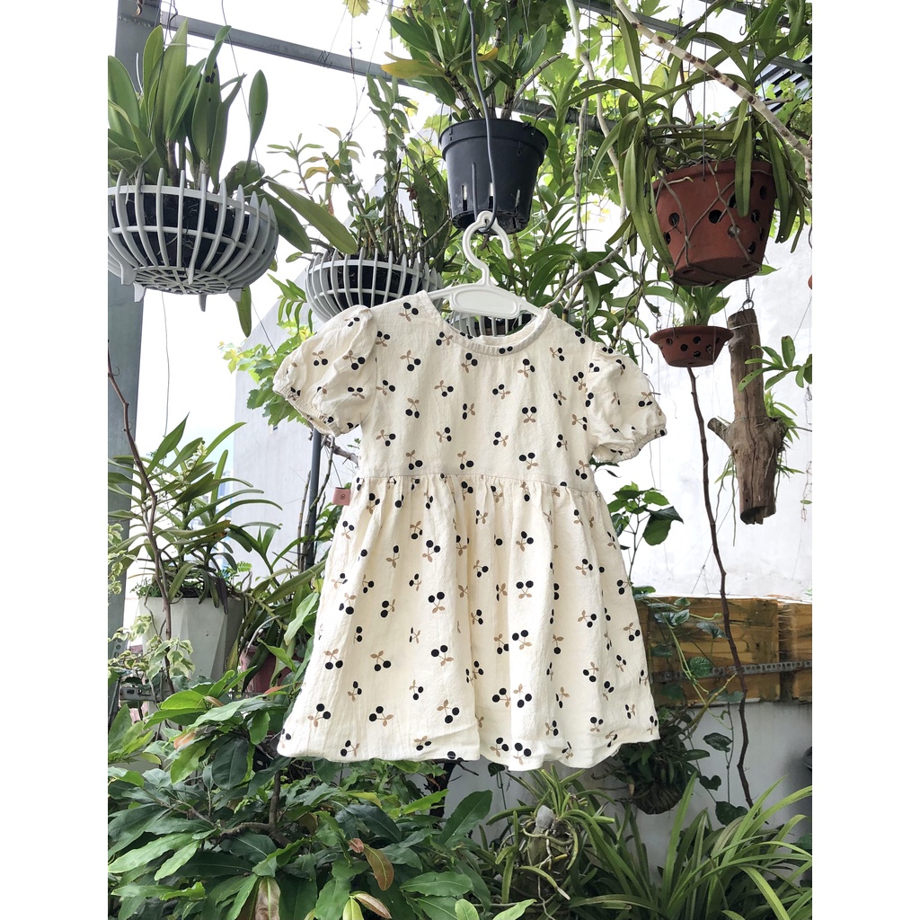 Đầm họa tiết Cherry cho bé (8-15kg)
