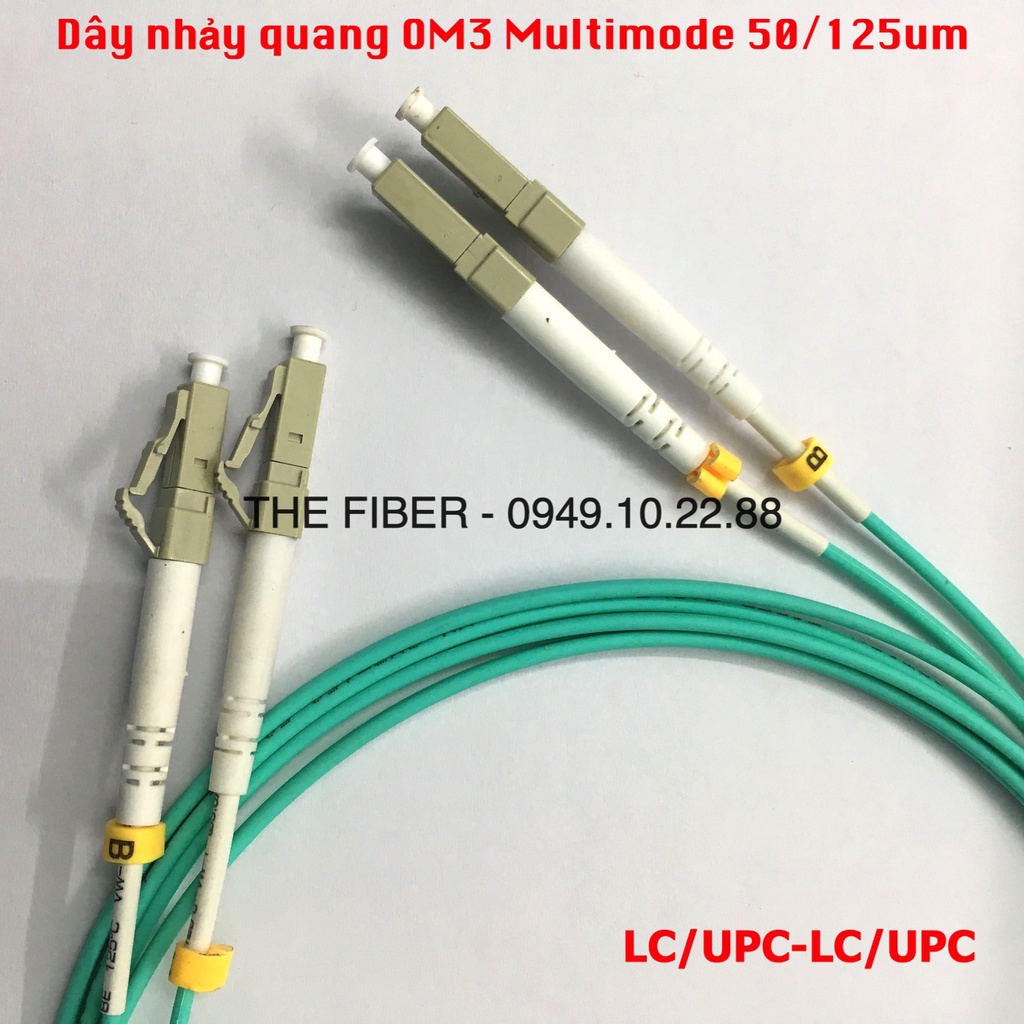 Dây nhảy quang Multimode OM3 LC/PC-LC/PC dài 1M/2M/3M/5M/10M/15M/20M/30M/35M