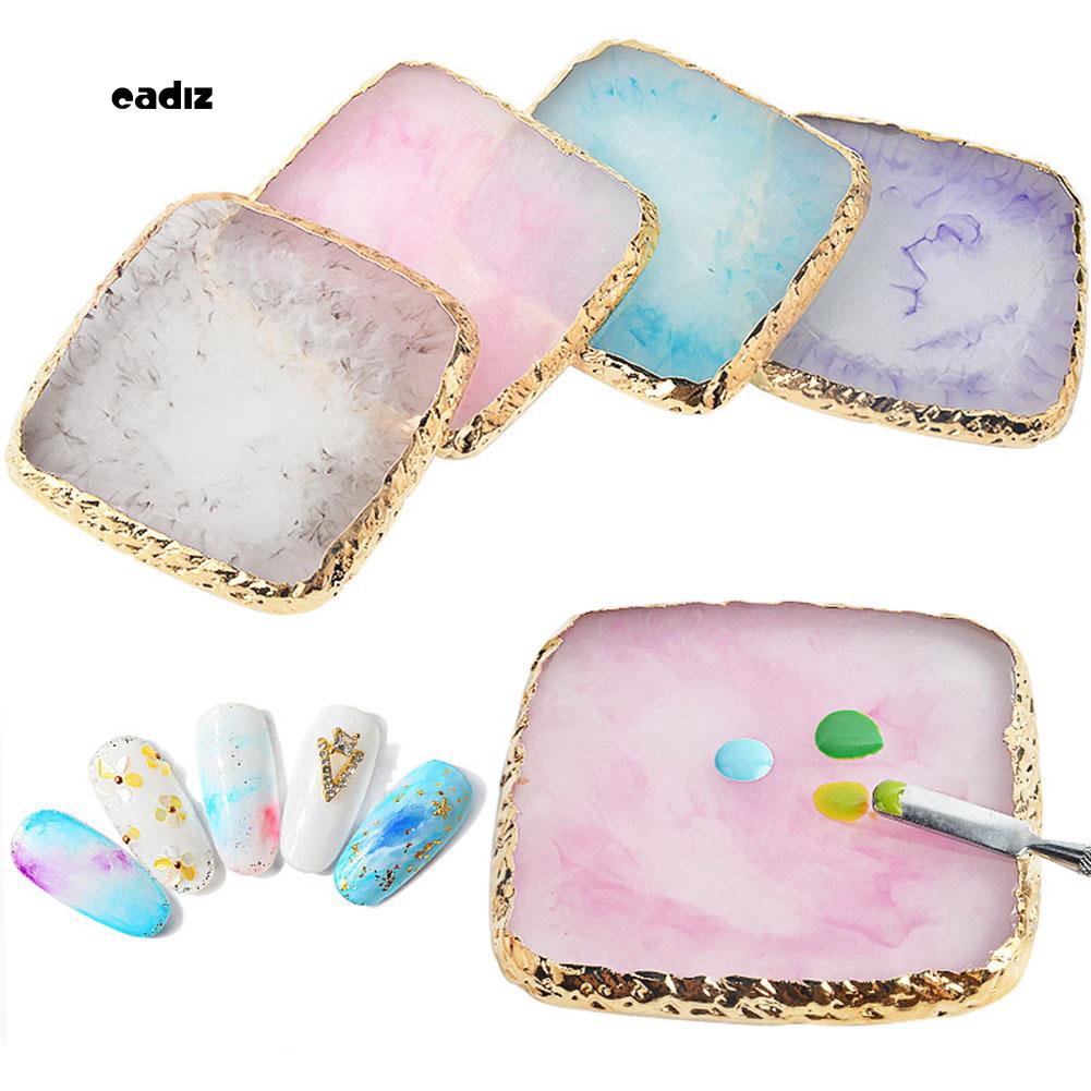 [Hàng mới về] Khay sơn móng 8.7cm x 8.7cm bằng nhựa resin thiết kế đẹp mắt