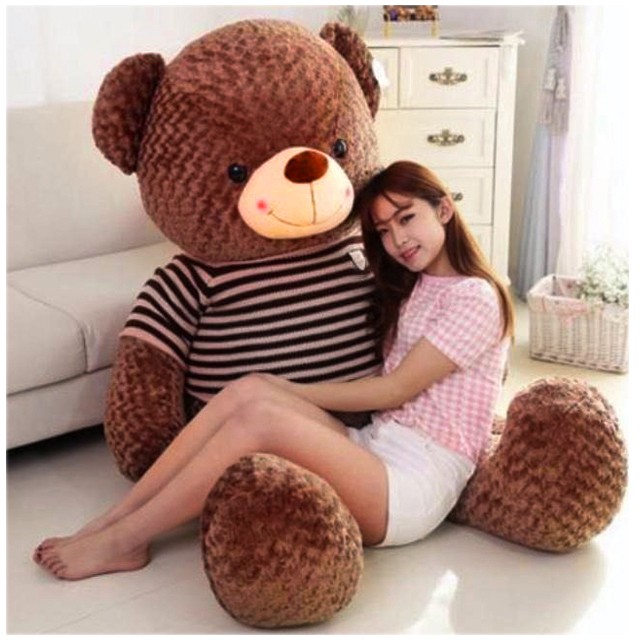 Gấu bông Teddy siêu to khổng lồ 1m7 dùng làm quà tặng người thương, đồ chơi cho bé hoặc vật trang trí trong nhà