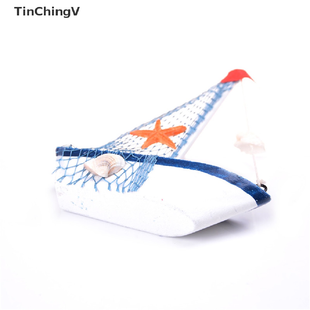 Đồ trang trí Thuyền Buồm Bằng Gỗ Để Bàn Trang Trí