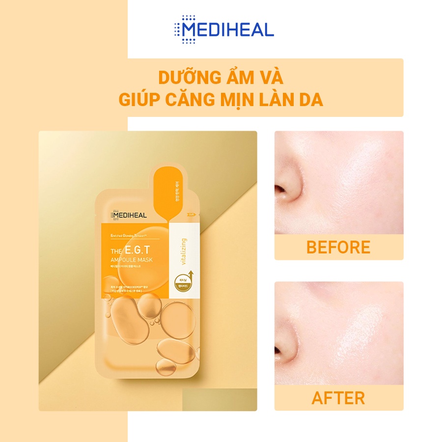 Mặt Nạ Săn Chắc Và Tái Tạo Da MEDIHEAL THE E.G.T Nourishing Ampoule Mask 27ml