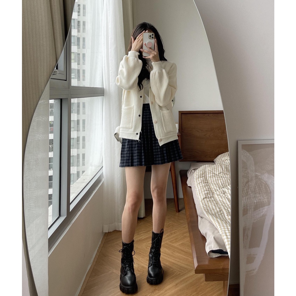[Mã 2611THTRANG100K hoàn 10% xu đơn 99K] Cardigan len mịn khuy màu 6992 | BigBuy360 - bigbuy360.vn